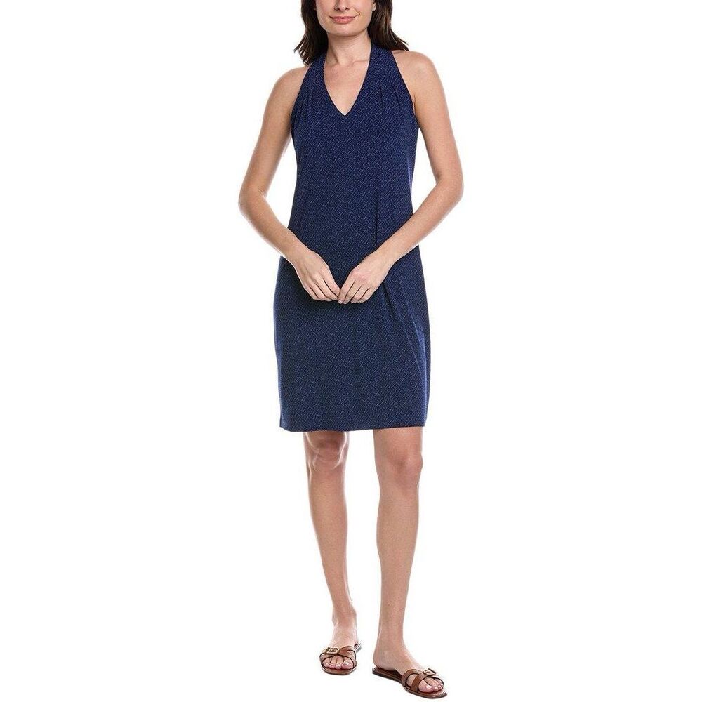 Tommy Bahama Navy Racer-back Midi Dress